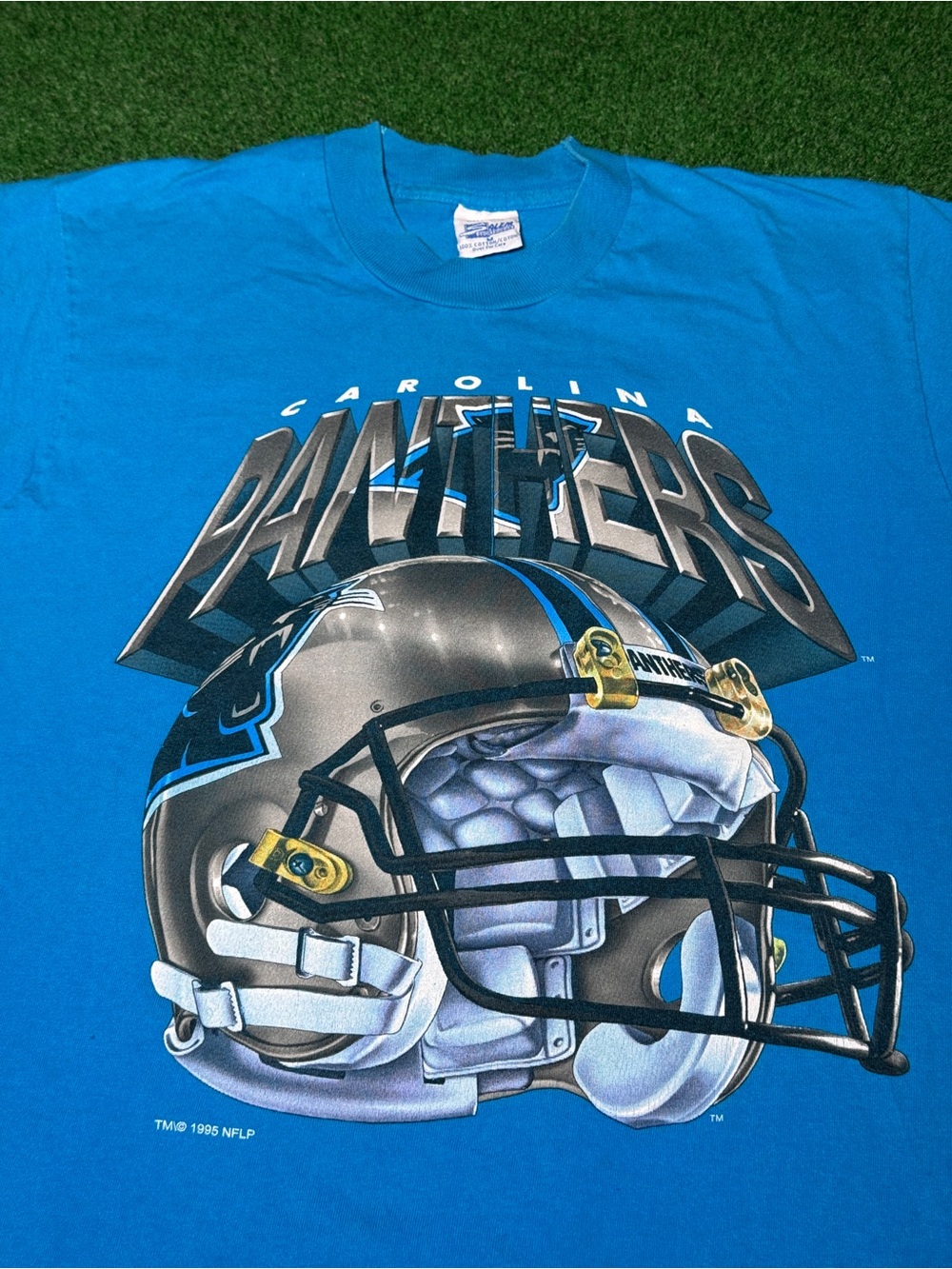 Vintage 90s Carolina Panthers T-shirt, Salem Sportswear Football 1995 (Medium)